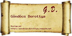Göndöcs Dorottya névjegykártya